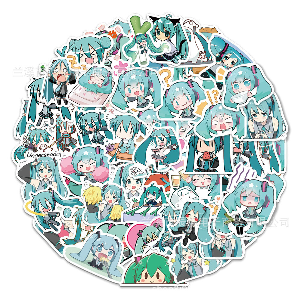 Hatsune Miku Sticker Pack Bundle ~ 240 Hatsune Miku Stickers and More | Hatsune Miku Party Favors and Party Supplies (Hatsune Miku Reward Stickers)