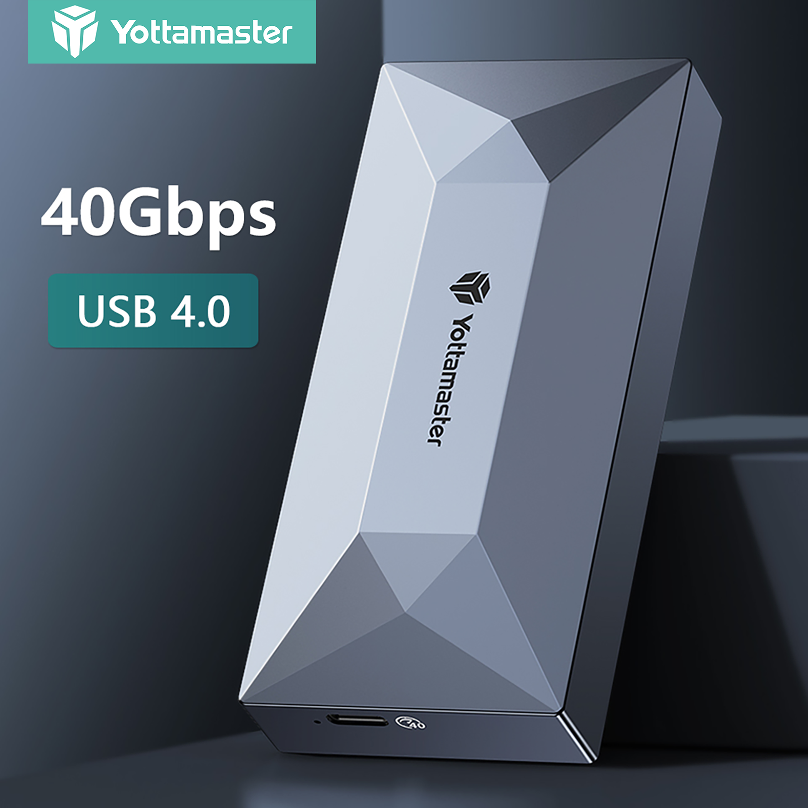 Yottamaster M.2 NVMe SSD Enclosure 40Gbps 20Gbps High Speed HD 