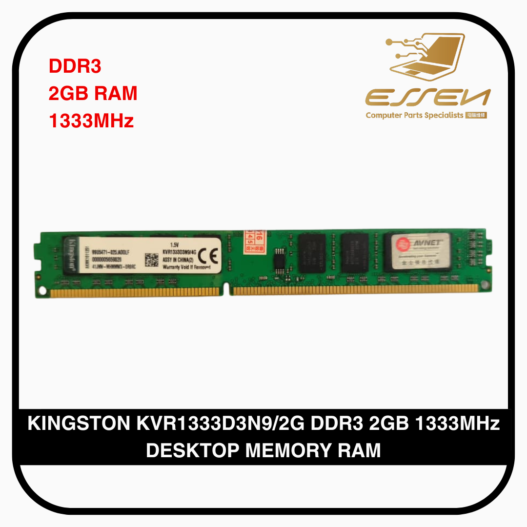 Barrette RAM Kingston HyperX Fury 4 Go DDR3 1333 MHz HX313C9FW/4 - 240 Broches - Occasion