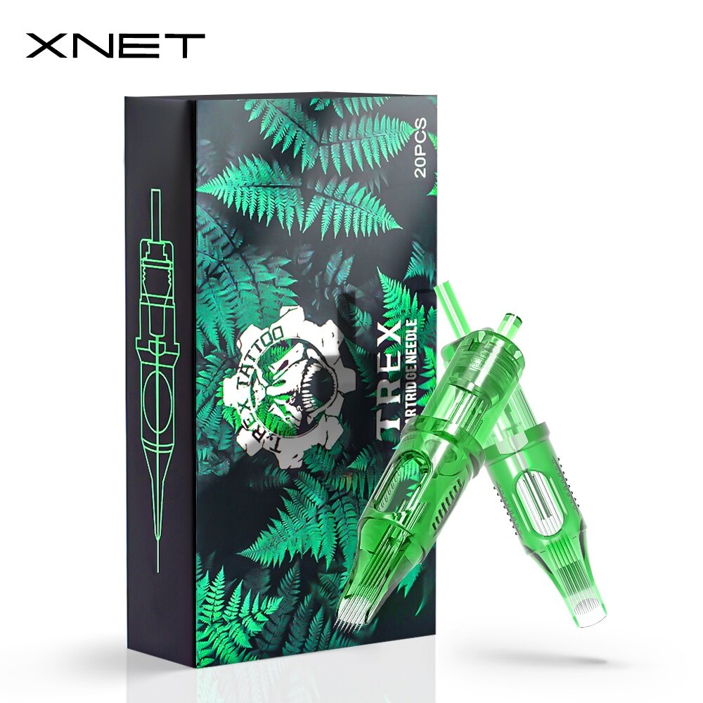 20 cái xnet Trex 0.25mm/0.30mm /0.35mm RM cong Magnum hộp mực xăm kim cho hộp mực xăm Máy xăm Bút trang điểm vĩnh viễn
