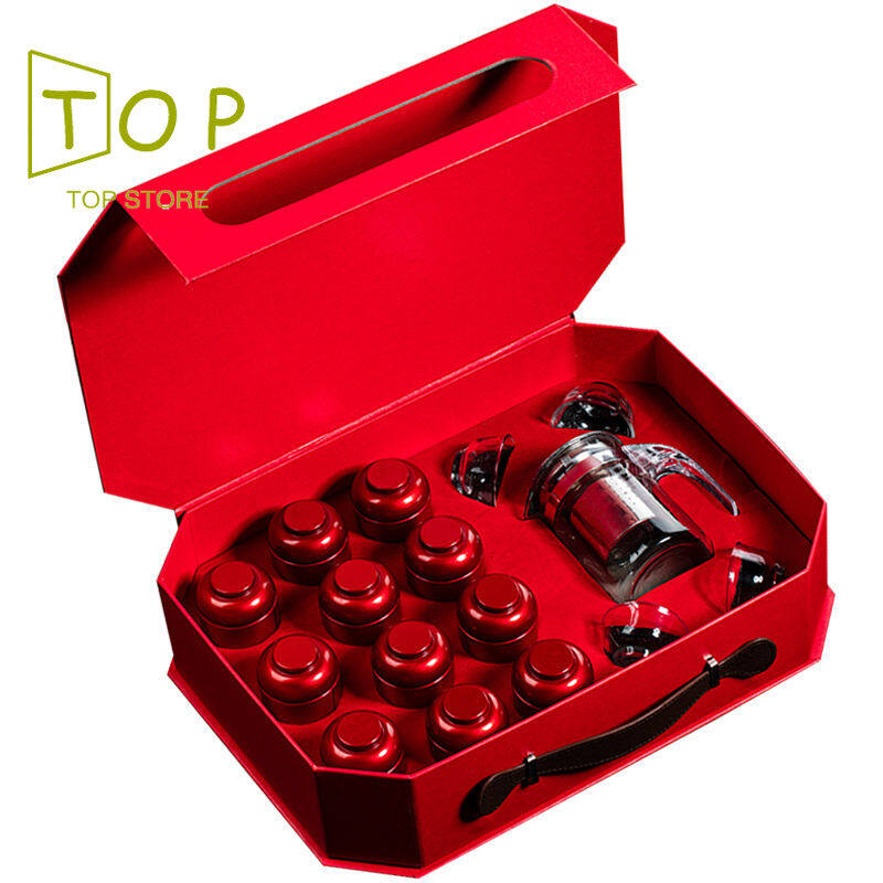 Gambar [Quality guaranteed, in stock] Jin Junmei Dahongpao Lapsang Souchong black tea tea gift box gift with tea set 250g