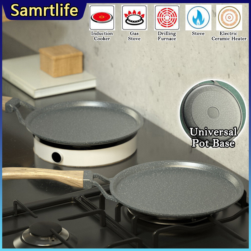 Gambar Smartlife 20 24 28cm Frying Pot Pan Layer Cake Non Stick Pan Fried Egg Pancakes Cake Crust BanJi Pan Kitchen Cooking Breakfast Cookware