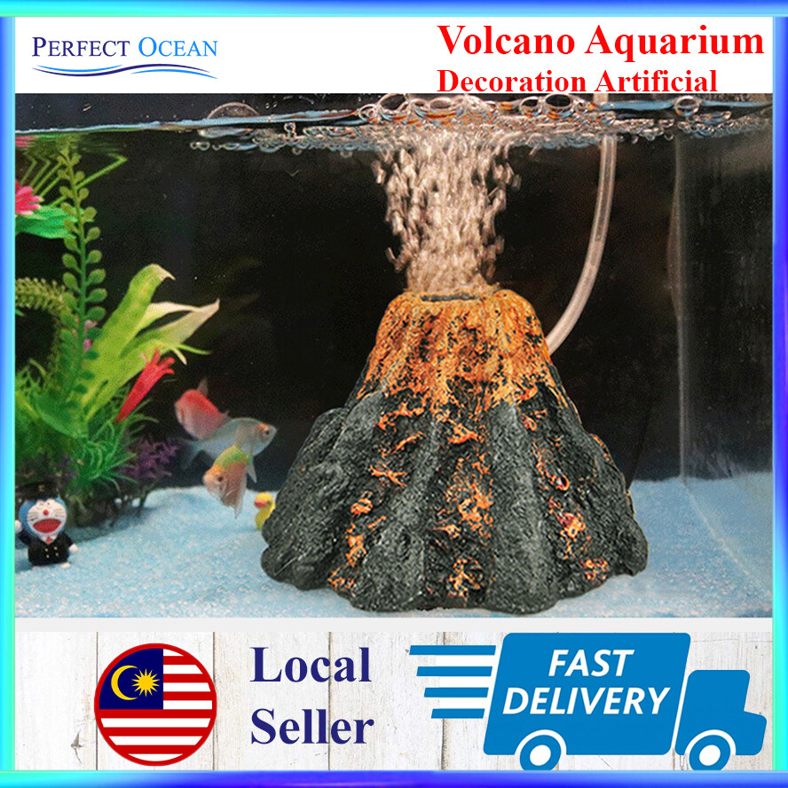 Volcano 2024 aquarium decoration