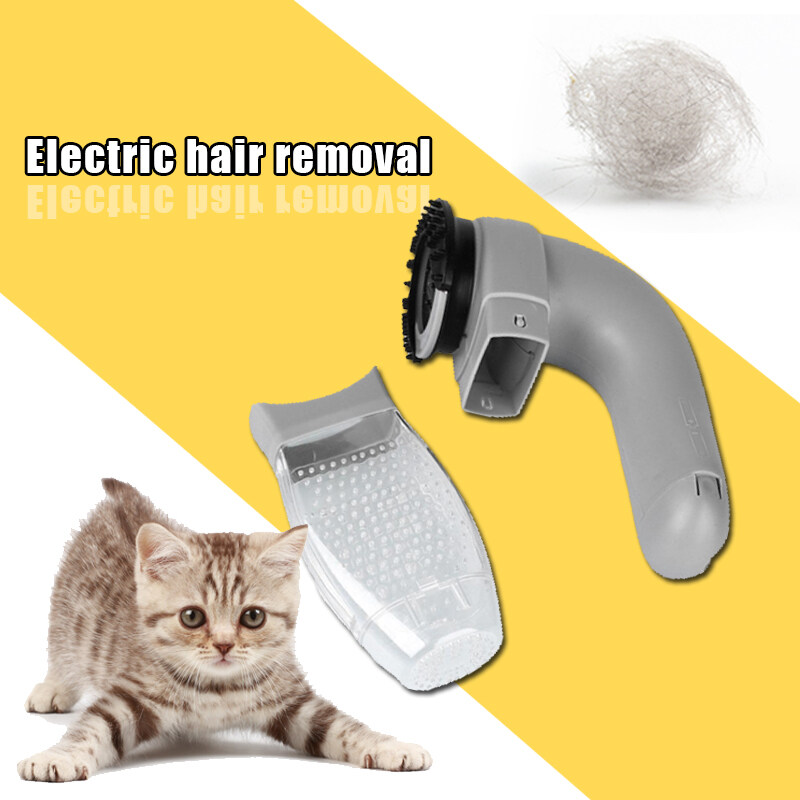 Pet Cat Dog Electric Hair Remover Brush Grooming Comb Fur Vacuum Clean Shedding