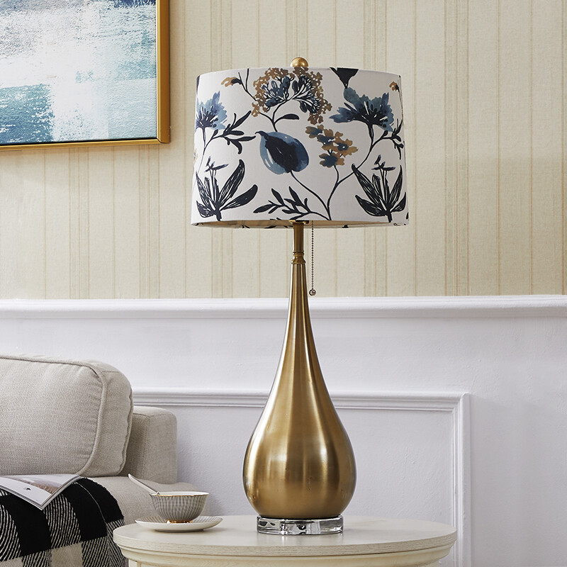 American Eye Protection Wrought Iron Table Lamp Late Night Lighting Bedroom Lamps Luxury Living Room Decoration Light With Exquisite Pull Switch Lazada Singapore