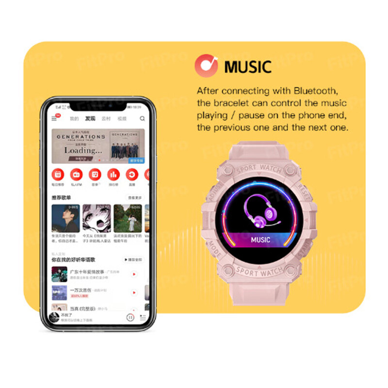 Waterproof Smart Watch with Heart Rate Monitor Sleep Monitoring