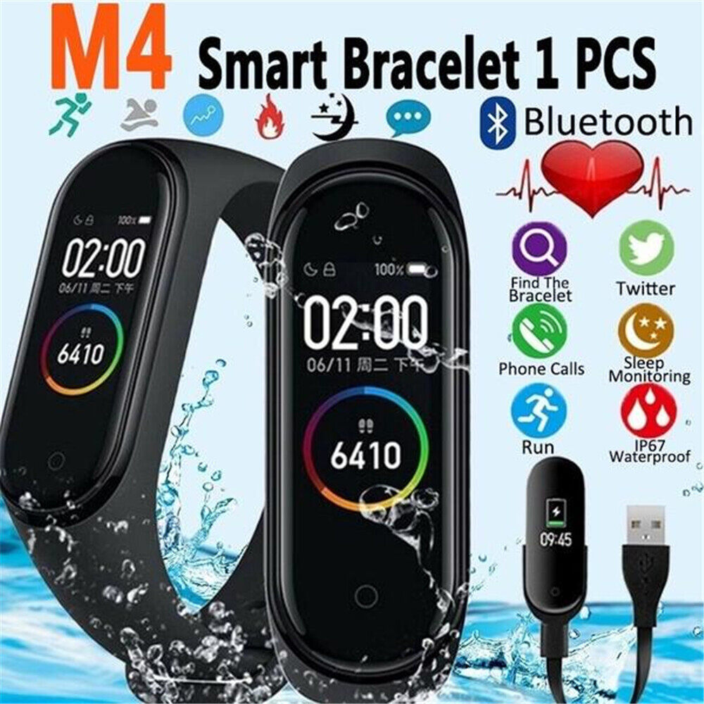 Mới M5 Vòng đeo tay thông minh màu IPS Dây đeo thông minh Màn hình thể thao máy theo dõi khi tập thể dục áp lực dây đeo cổ tay đi bộ Bộ đếm bước chân nam nữ Đồng hồ