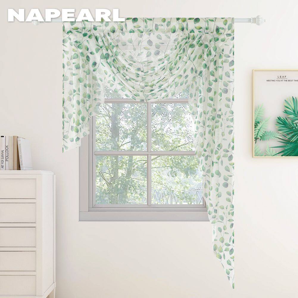 Napearl Polyester printing decorative small curtain kitchen curtain is suitable for cafes and restaurants 1pcs ราคา 577 บาท*ส่งฟรี