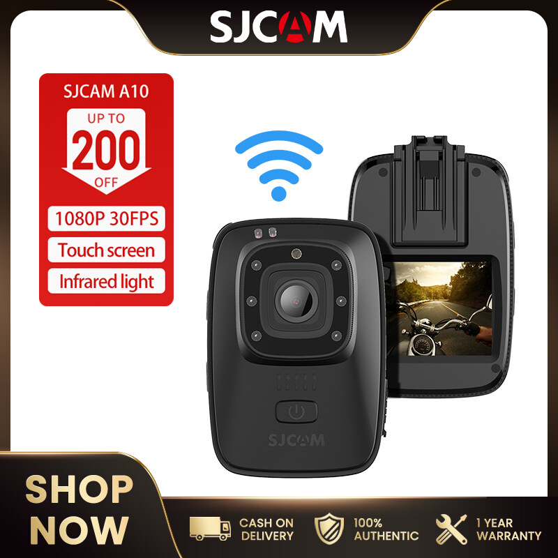 Sjcam A10 Action Camera 6 Hour Recording Police Body Camera With Night Vision Infrared WIFI IP65 Waterproof DVR Cam Multi-Purpose Sports DVR Cam 