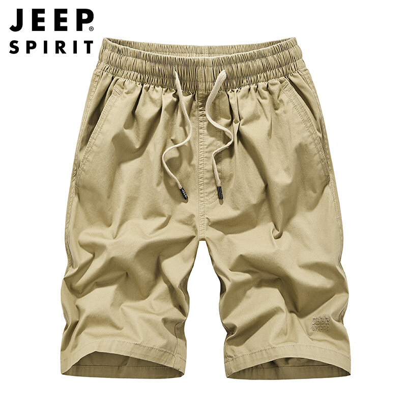 Jeep tinh thần của nam giới Quần Short mỏng quá khổ quần soóc rộng cotton thoáng khí nhiều túi quần short Quần túi hộp