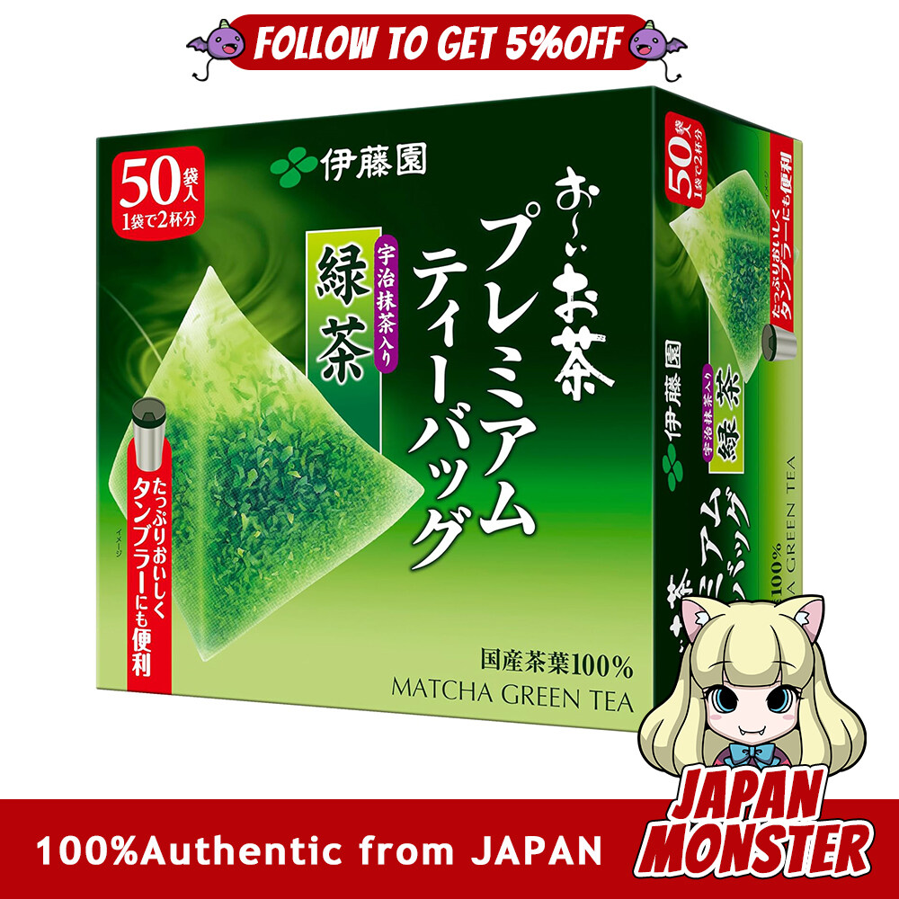 Itoen Oi Ocha Premium Tea Bags Uji Matcha Green Tea 1.8g 50 Bags Japan
