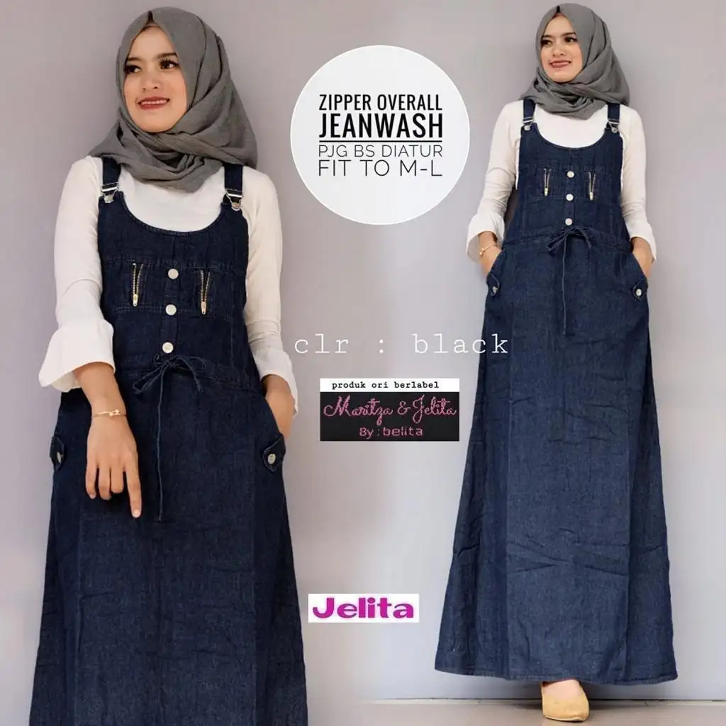 jumpsuit jeans muslimah