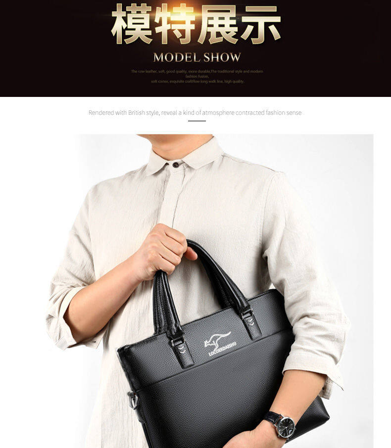 Brand new authentic briefcase mens handbag mens bag net celebrity business bag computer bag mens messenger bag