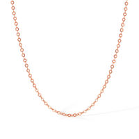 ZHOU LIU FU 周六福 750/18K Gold Necklace Yellow Gold Rose Gold White Gold Thin Chain Necklace for Women Mom Girls 41+5CM C0510281/C0510282/C0510283