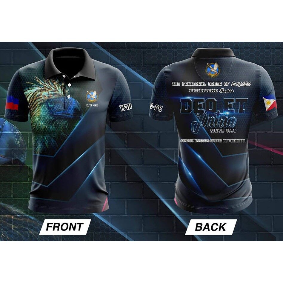 Eagles Full Sublimation Polo Shirt Men 