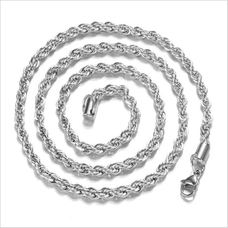 925 Silver rope chain-length is long