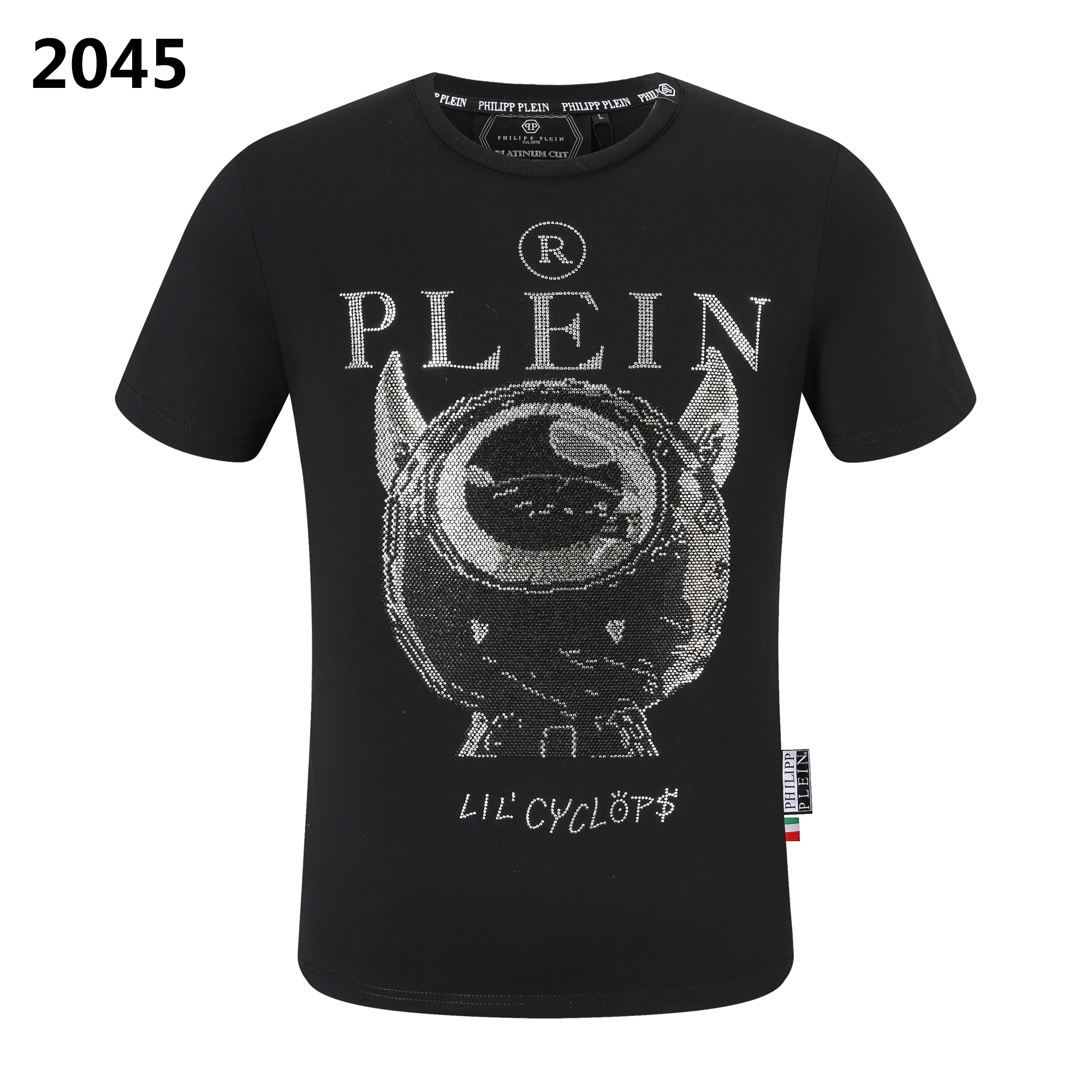 Áo thun nam chất lượng cao philipp plein diamond tay ngắn vải cotton áo pp áo phông độc đáo