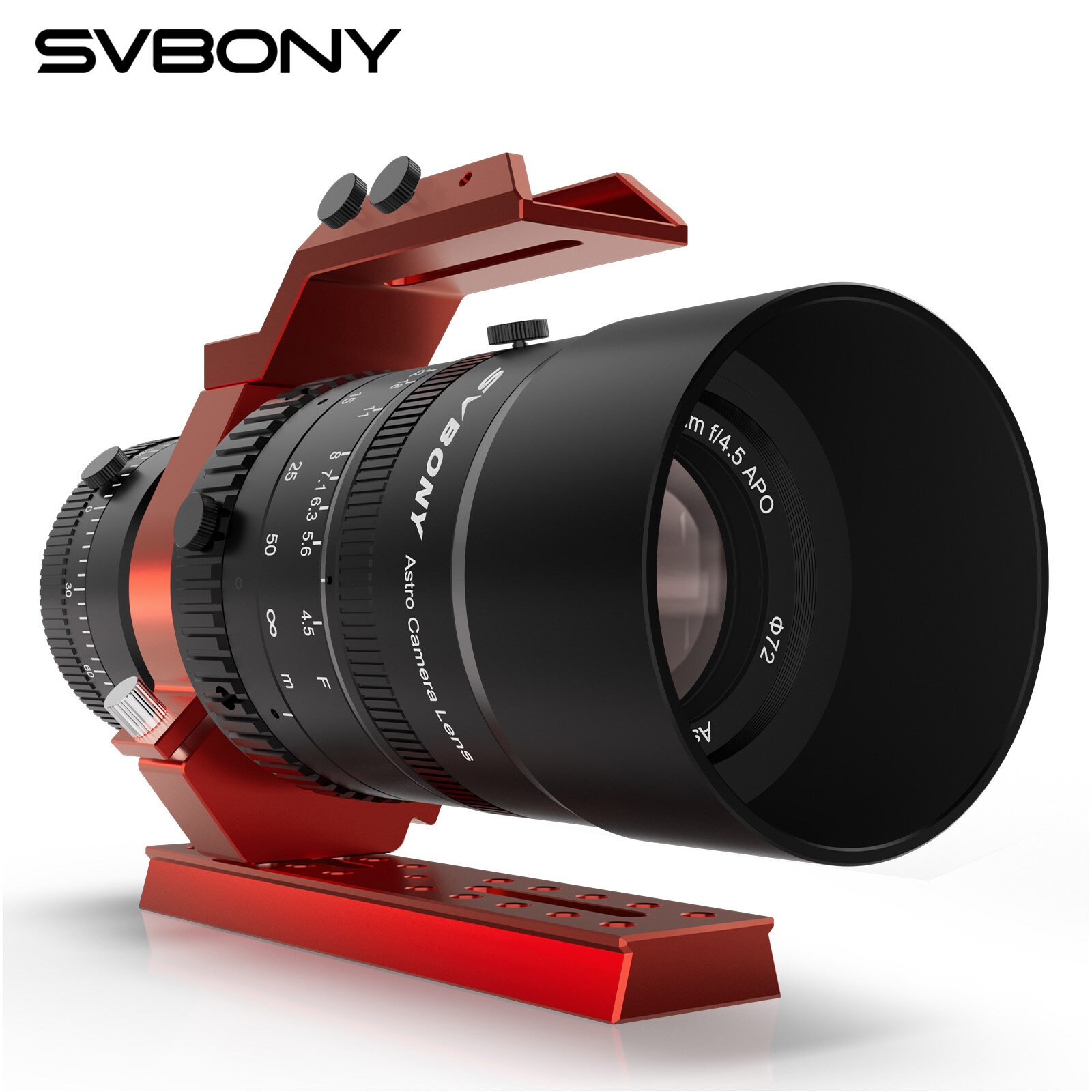 SVBONY SV555 Astrograph Telescope Photography Lens 44mm Full-frame Petzval Objective Lens Structure Adjustable F22 to F4.5 Aperture for Astrophotography Presyo 35,999 Piso*Libreng Shipping