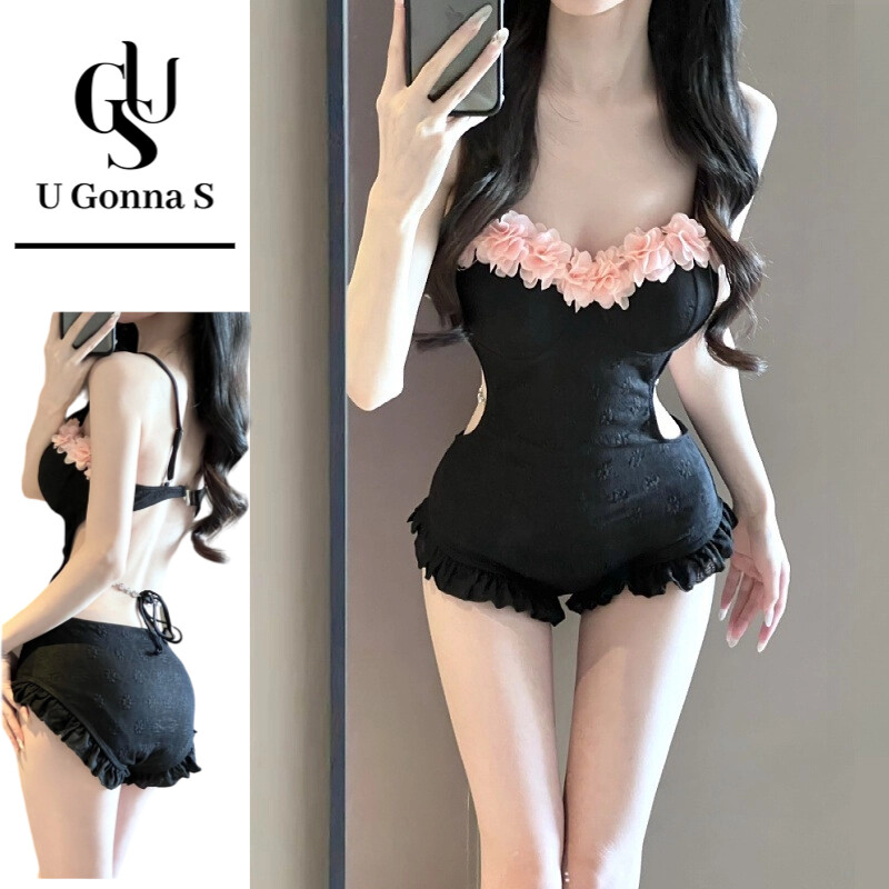 Phụ nữ trang phục bơi có độn một mảnh ăn mặc không tay cạp cao sexy dễ thương trang phục beachwear thời trang quần áo thanh lịch ootd thiết kế mới 2025 U Gonna S