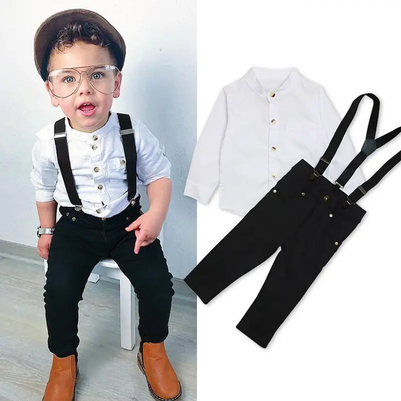 baby boy suspender dress