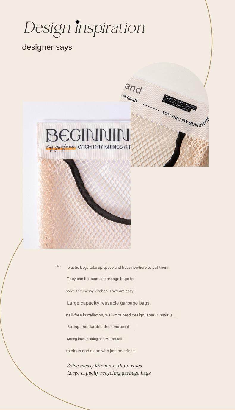 Hängender Netzbeutel Für Mülltüten Und Kunststoffbeutel_voghion.com