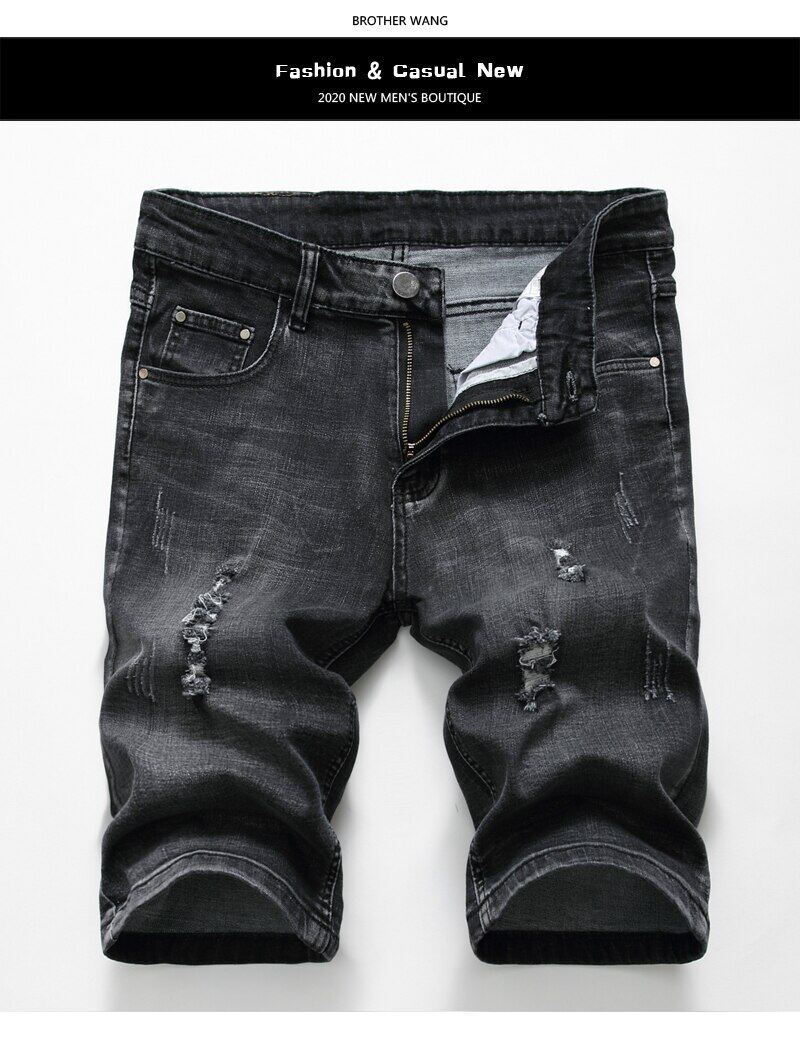 biker jeans shorts