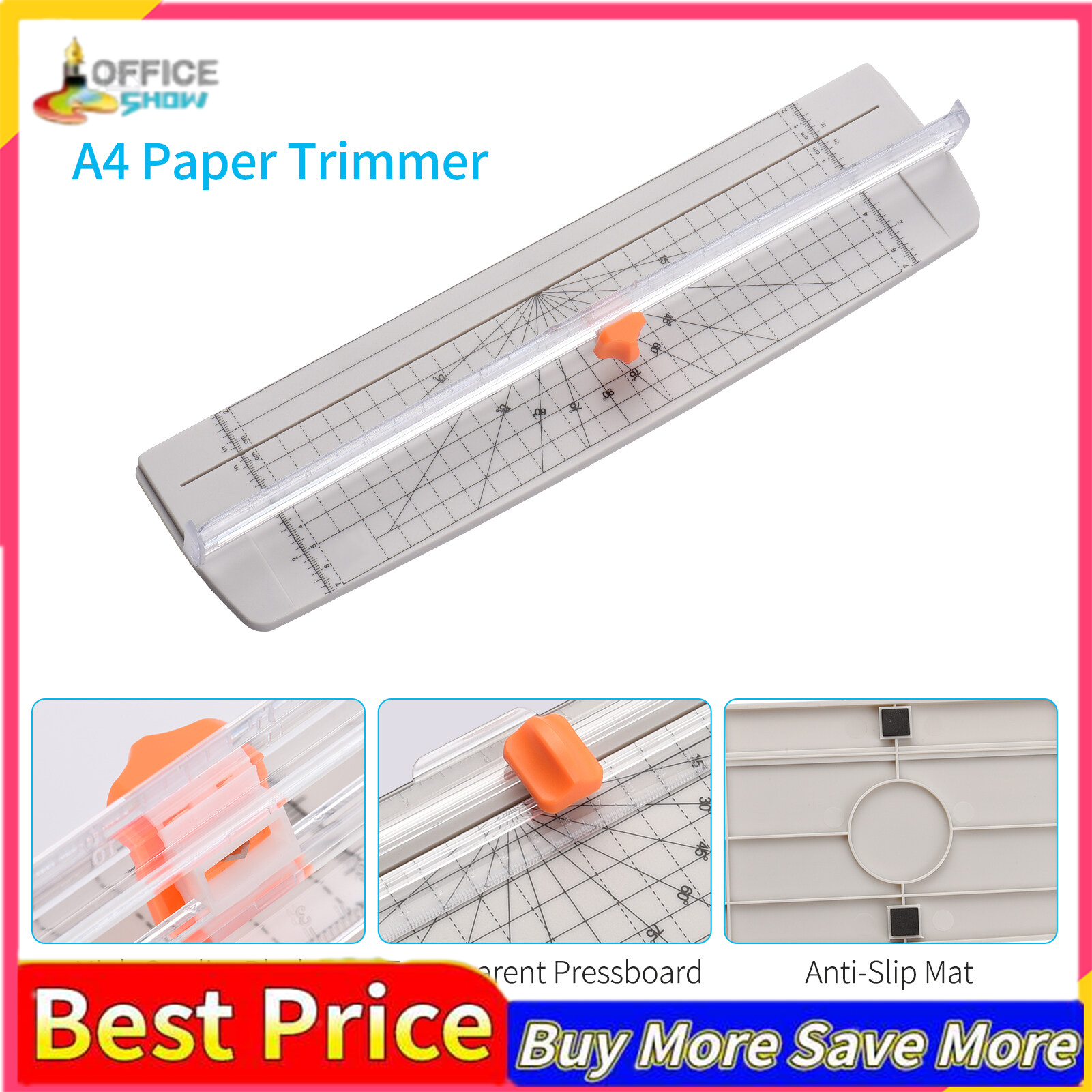 Máy Cắt Giấy Khổ A4 Aibecy, Máy Cắt Giấy Khổ A4, Chiều Rộng Cắt I-nch 12 "Cho Giấy Thủ Công, Giấy Nhiều Lớp