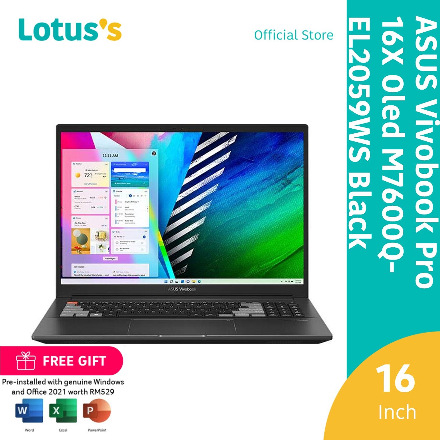 ASUS Vivobook 16X X1603ZAX1603ZA-MB146WS ASUS Vivobook 16X