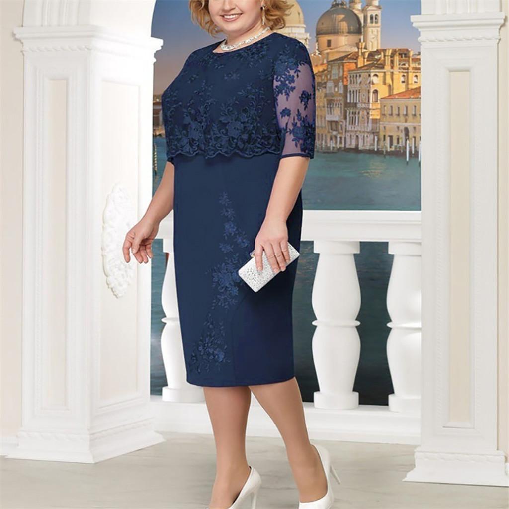 lace knee length cocktail dress