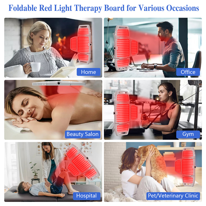 Kts Red Light Therapy Device, Near Infrared 660Nm+880Nm, 312 Leds, Folding Red Light Panel High Power Output Panel. Pain Relief, Skin Health, Anti-Aging, Adjustable Angle on 3 Sides. ราคา 3,399 บาท*ส่งฟรี