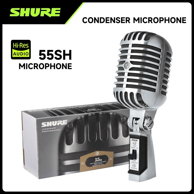 Shure / 55SH human voice Dynamic coil microphone classic vintage Elvis microphone stage performance singing recording