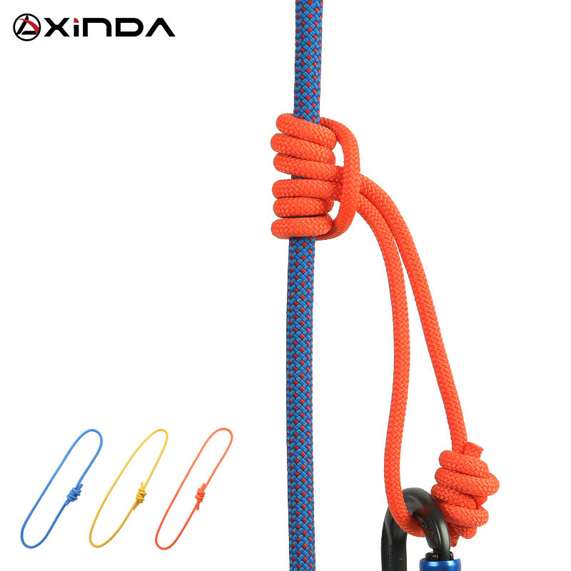 Xinda dây prusik 6mm ngoài trời dây phụ kiện dài 120cm dây leo núi đá kevlar polyester chịu nhiệt bền