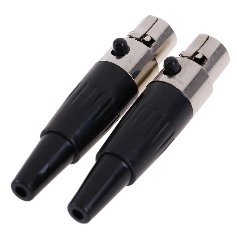 1pc mini xlr 3 4 pin đầu cắm đầu cái nhỏ xlr đầu nối micro âm thanh cho mic