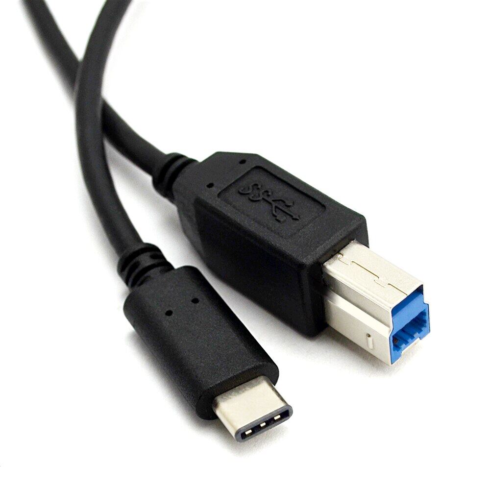 USB-C 3ft Đầu Nối Loại USB 3.1 C Sang USB 3.0 B Cáp Dữ Liệu Nam Cho Mac Pro Dell Điện Thoại Di Động & Máy In & Đĩa Cứng 1M 14