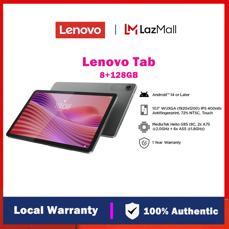 Lenovo Tab 8+128GB WiFi Tablet 10.1 Inch FHD Touchscreen With AI Scan