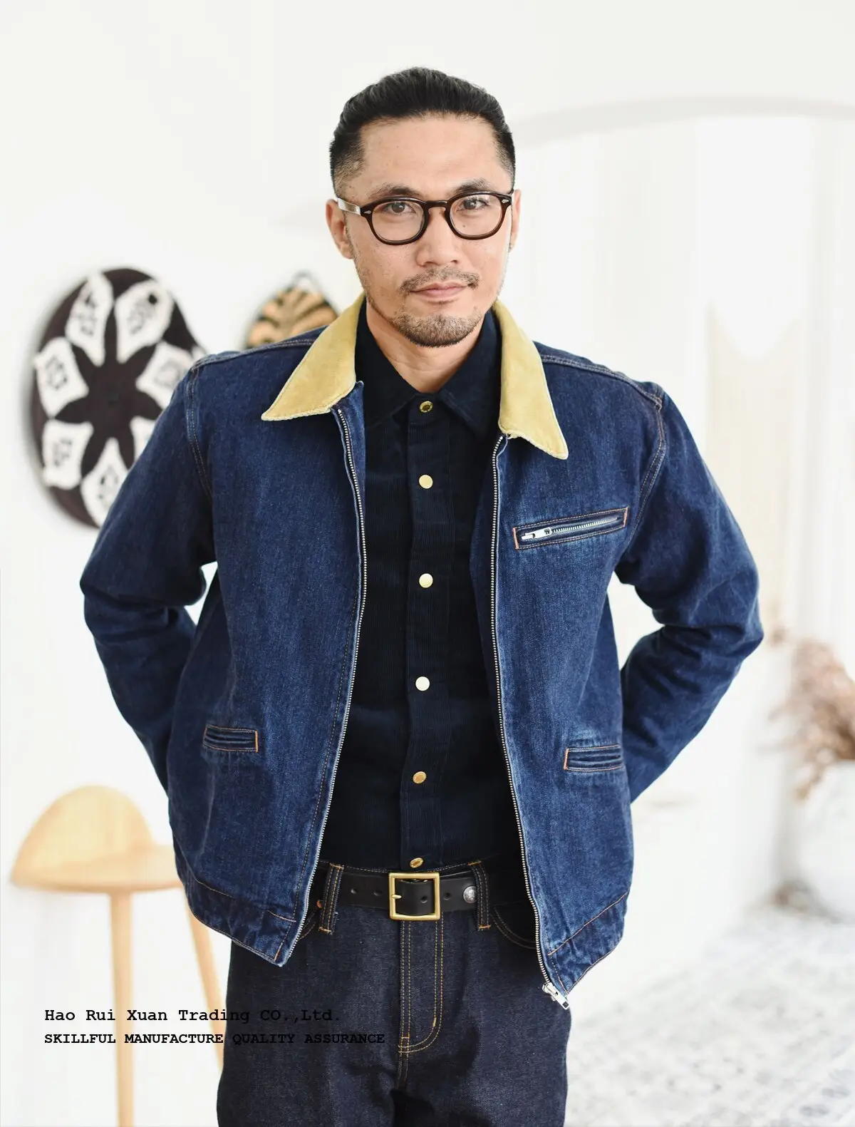 purple denim jacket men