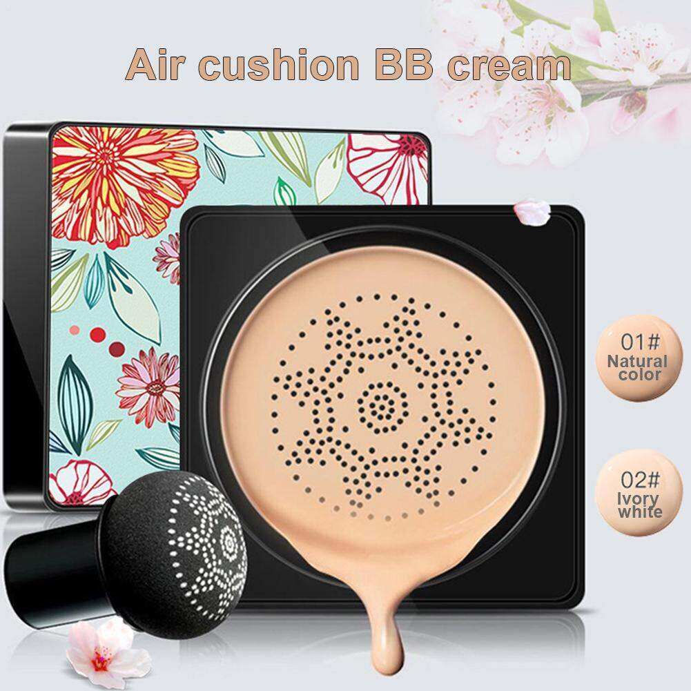 Gambar Korean BB Air Cushion Foundation Mushroom Head CC Cream Concealer Whitening Makeup Cosmetic Waterproof Brighten Face Base Tone Y05