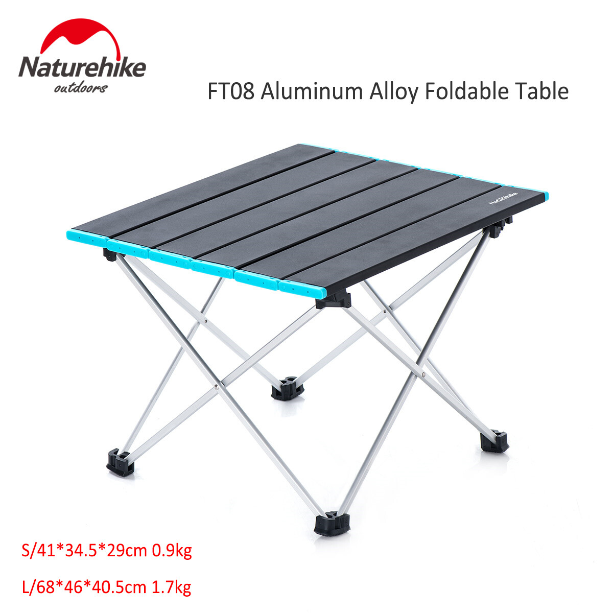 Naturehike Bàn Gấp Hợp Kim Nhôm Cắm Trại Ngoài Trời Trọng Lượng Nhẹ Dễ Mang Theo Chỉ 950G Chịu Lực 25Kg Lắp Ráp Đơn Giản Dễ Mang Theo Bàn Cắm Trại Dã Ngoại Câu Cá Cắm Trại NH19Z008-Z
