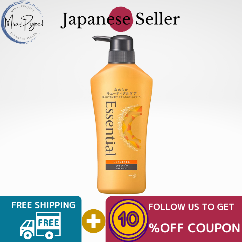 Gambar [Direct from Japan] Kao Essential Moisturizing Shampoo Body Pump 480mL, Refill 340mL