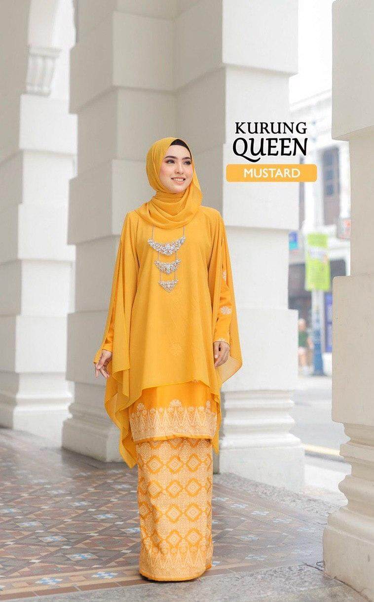 baju kurung mustard