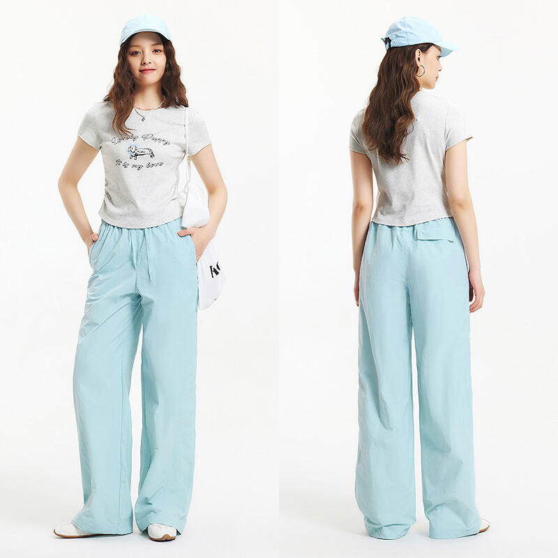 Semir Women Pants Pink Loose Women Pants Sports 2025 New Summer Cool Women Long Pants ราคา 1,316 บาท*ส่งฟรี