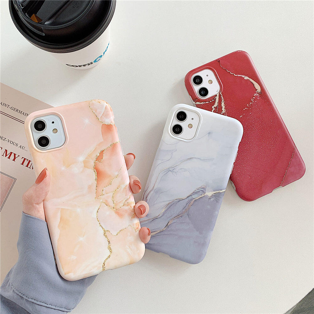 CrashStar Ốp Điện Thoại Họa Tiết Cẩm Thạch Như Thật Cho iPhone 14 13 12 11 Pro Max Mini XS XR X 8 7 Plus + SE 2020 Ốp Điện Thoại Silicon Mềm IMD Mờ Ốp Lưng HP Miễn Phí Vận Chuyển & Giao Hàng Nhanh