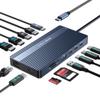 ACASIS 14-in-1 USB-C Docking Station - 100W PD Charging 4K60Hz Triple Display Wireless Projection at Reverse Charging | Plug-and-Play para sa Online Office Business Meeting Game Video Editing at Image Processing
