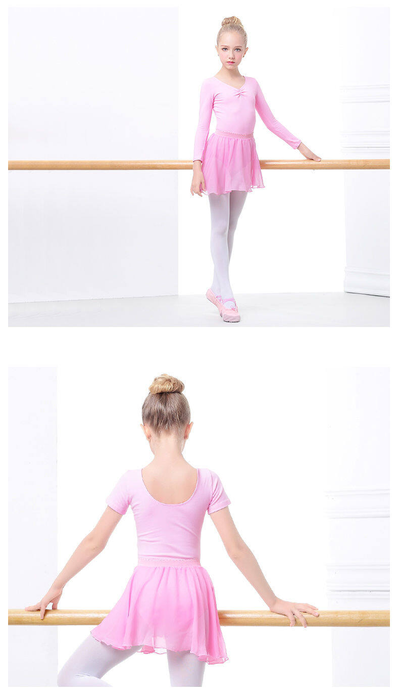Childrens dance clothing practice clothes short-sleeved Chinese dance body to do girl dancing clothes ballet dance skirt suit