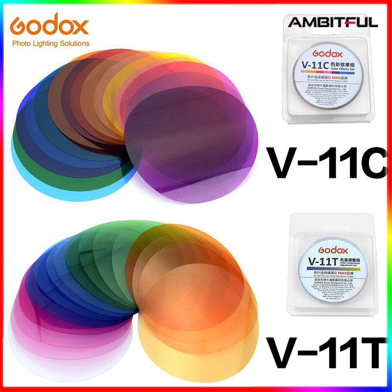 Bộ lọc màu godox v-11c v11c hoặc v-11t v11t cho ak-r16 hoặc ak-r1 tương thích với đèn flash godox v1 series