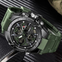 LICARR New G Style Mens Military Sports Watch LED Digital Quartz Dual Display Watch Waterproof Mens Watch for man