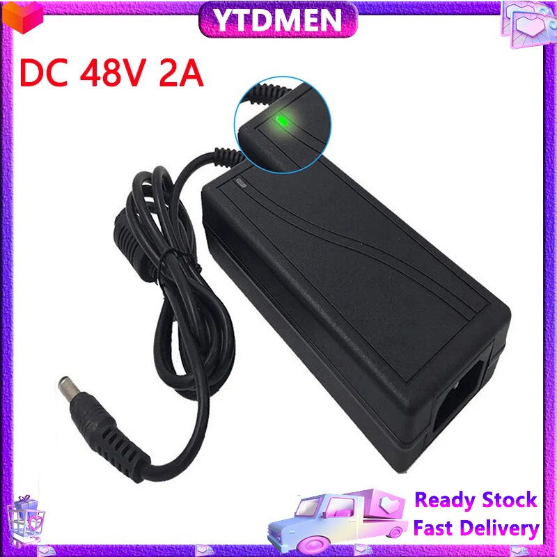Ytdmen bộ chuyển đổi điện 48 v 2a chuyển đổi nguồn điện ac để dc 220v để 48 volt bộ sạc đa năng cho hoverboard adapter dải đèn led