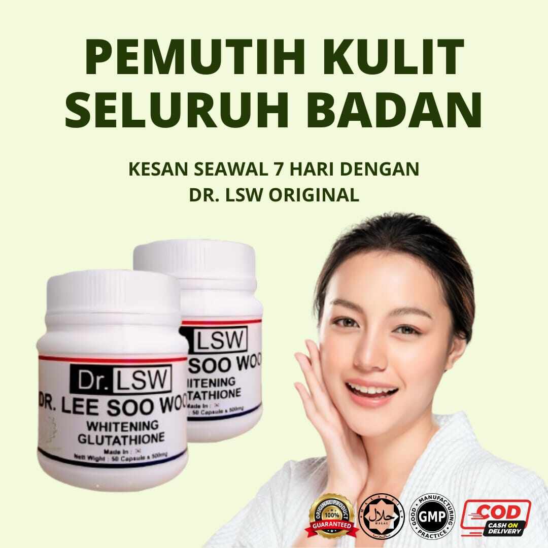 Dr Lsw Whitening Glutathione Original - Fast Body Whitening Capsules &  Collagen Supplement