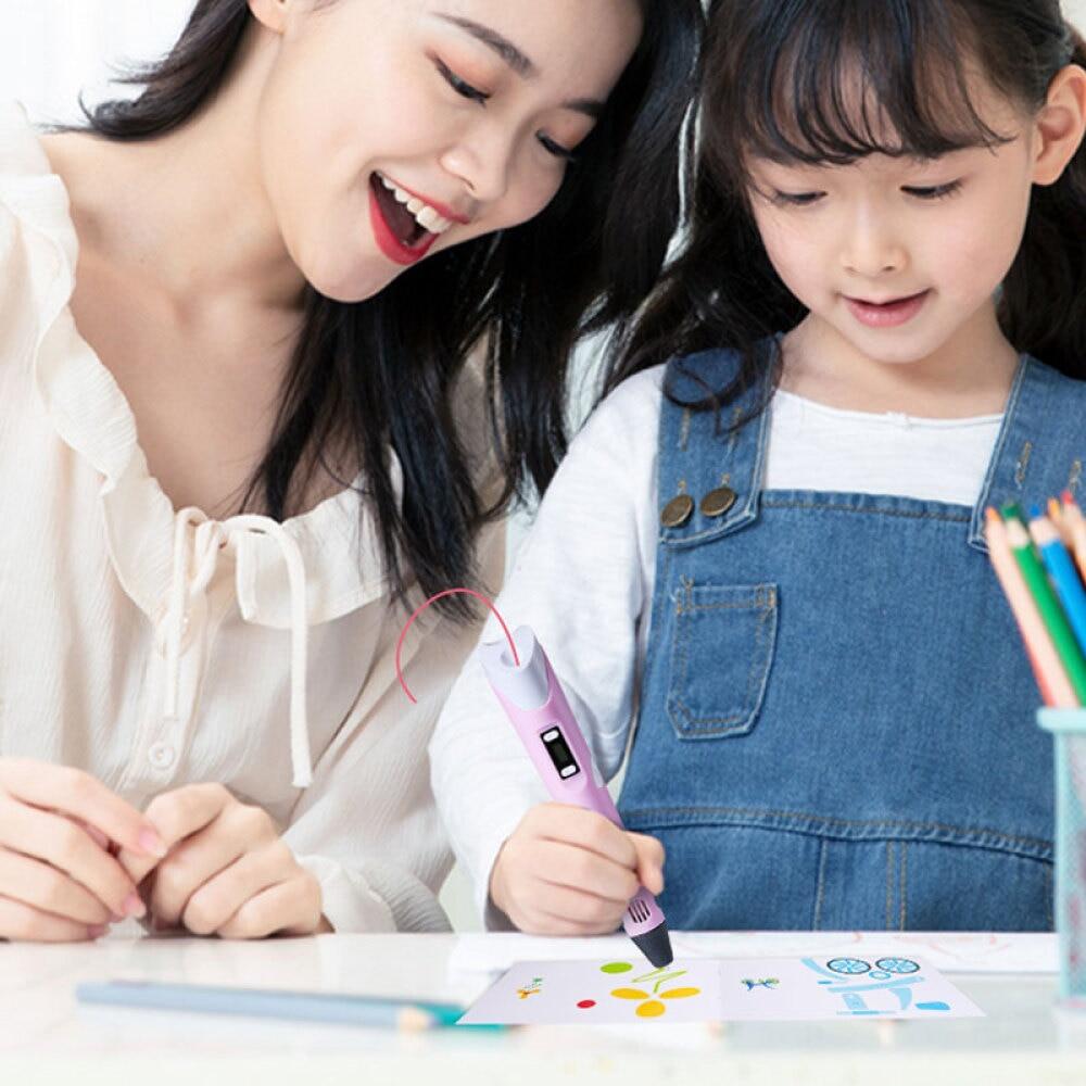 Bộ Bút In 3D Dụng Cụ Vẽ Bút Vẽ Tranh Graffiti 3D Đồ Chơi Cho Trẻ Em Đồ Thủ Công Tự Làm Máy In 3D PLA Nạp Đầy Dây Tóc