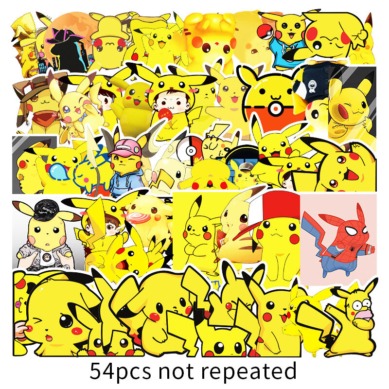 Pokemon Pikachu Emoji HypeBeast Skateboard Sticker Decal